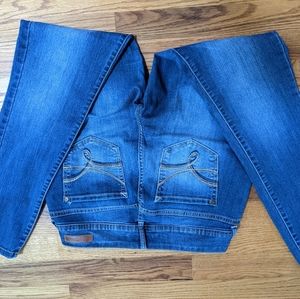 Wallflower Skinny Jeans Size 11 Dark Wash.
